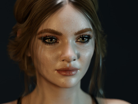 Freya Allan 3D 模型