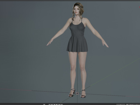 Freya Allan 3D 模型