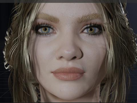 Freya Allan 3D 模型