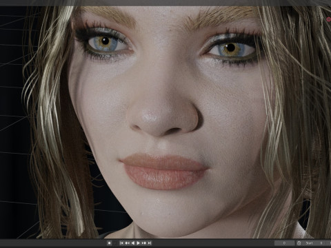 Freya Allan 3D 模型