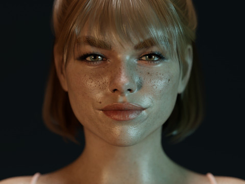 Milly Alcock 3D Model