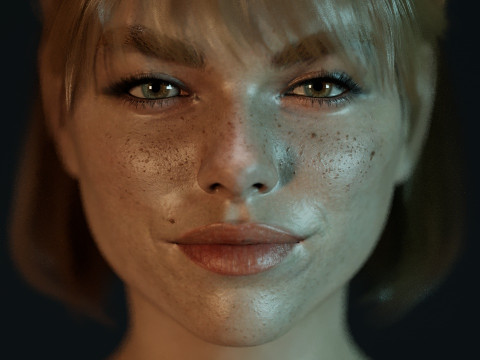 Milly Alcock Model 3D