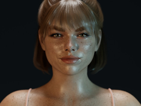Milly Alcock Model 3D