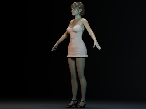 Milly Alcock Model 3D