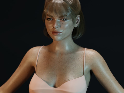 Milly Alcock Model 3D