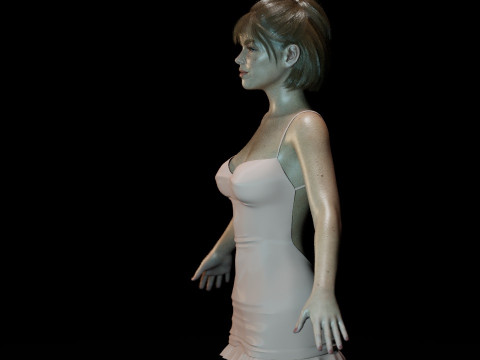 Milly Alcock Model 3D
