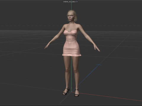 Milly Alcock Model 3D