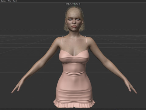 Milly Alcock Model 3D