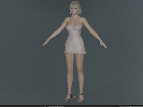 Milly Alcock Model 3D
