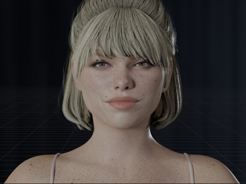 Milly Alcock Model 3D