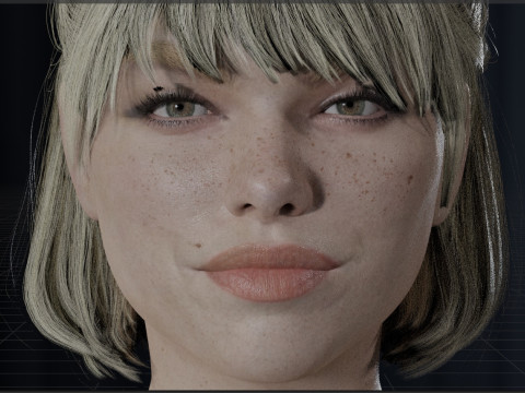 Milly Alcock Model 3D