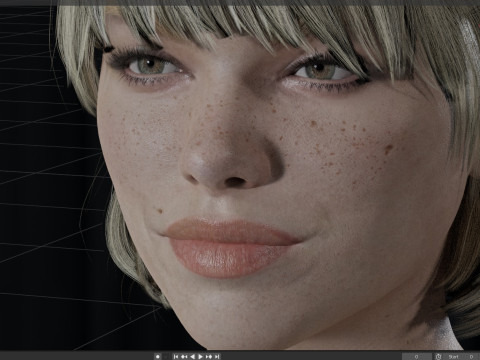 Milly Alcock Model 3D