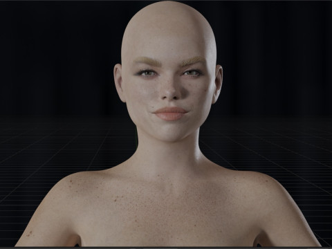 Milly Alcock Model 3D