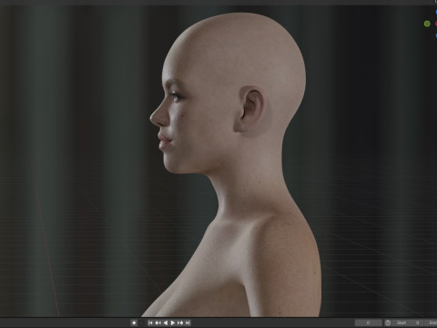 Milly Alcock Model 3D