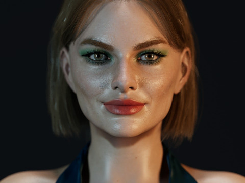 Margot Robbie Modello 3D
