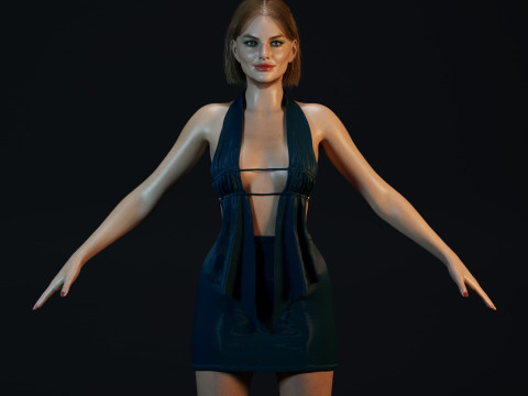 Margot Robbie Modello 3D