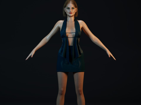 Margot Robbie Modello 3D