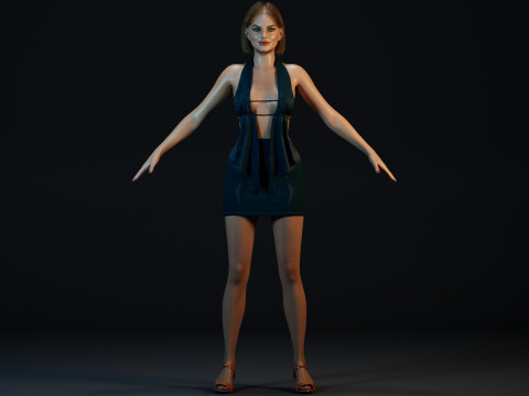 Margot Robbie Modello 3D
