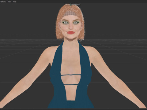Margot Robbie Modello 3D