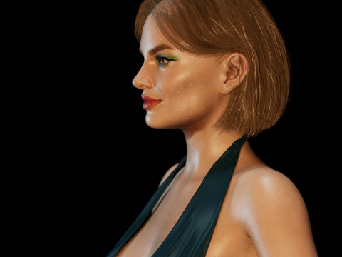 Margot Robbie Modello 3D