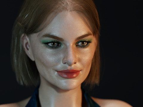 Margot Robbie Modello 3D