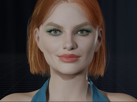 Margot Robbie 3Dモデル