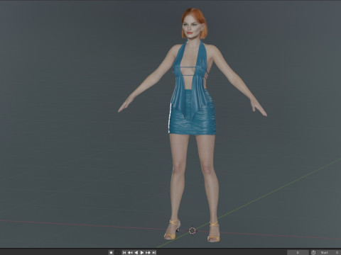 Margot Robbie Modello 3D