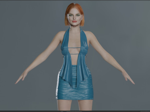 Margot Robbie Modello 3D