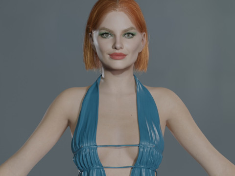 Margot Robbie Modello 3D