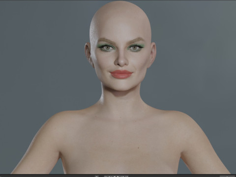 Margot Robbie Modello 3D