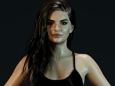 Emily Ratajkowski Modelo 3D