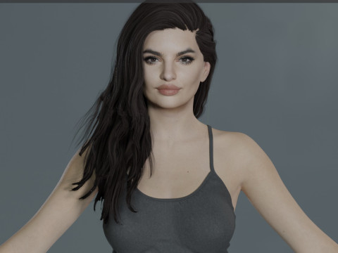 Emily Ratajkowski Modelo 3D