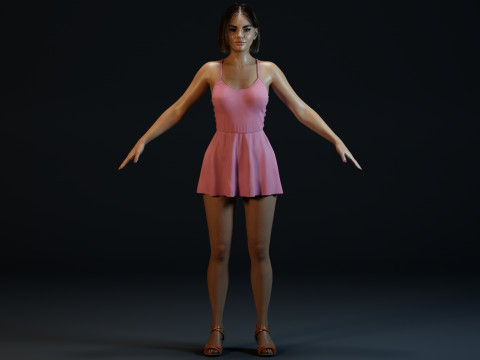 Vanessa Hudgens 3D Model