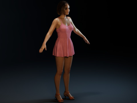 Vanessa Hudgens 3D Model