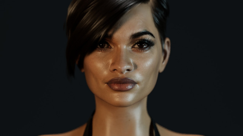 Rosario Dawson Model 3D .c4d .max .obj .3ds .fbx .stl .blend