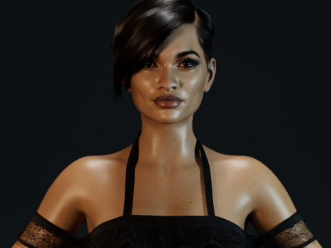 Rosario Dawson Model 3D