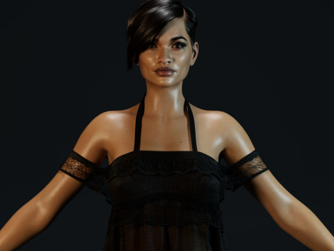 Rosario Dawson Model 3D