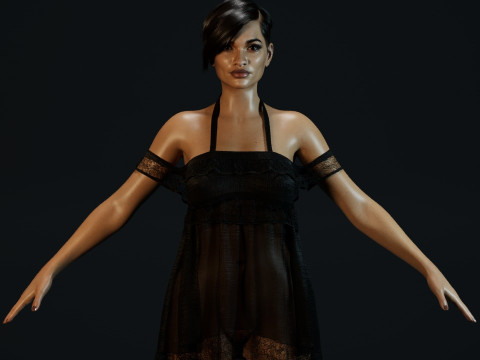 Rosario Dawson Model 3D