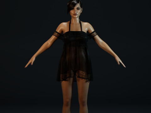 Rosario Dawson Model 3D