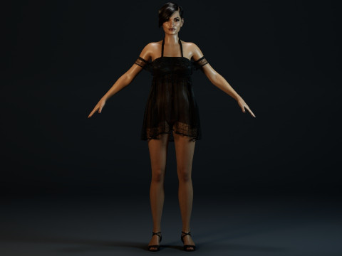 Rosario Dawson Model 3D