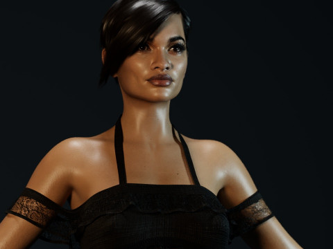 Rosario Dawson Model 3D