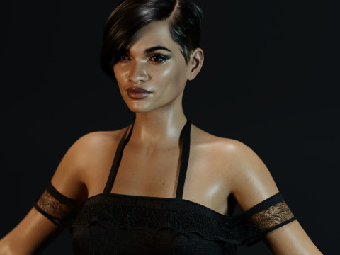 Rosario Dawson Model 3D