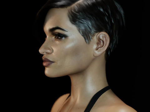 Rosario Dawson Model 3D