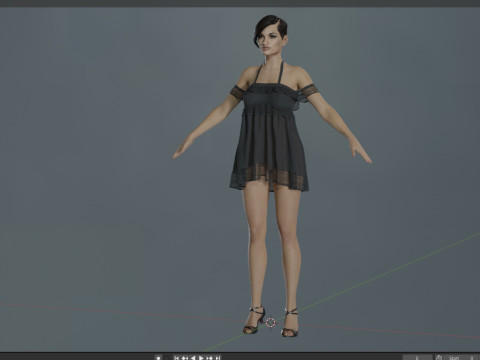 Rosario Dawson Model 3D