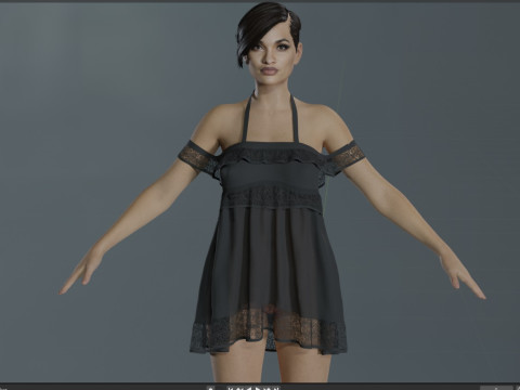 Rosario Dawson Model 3D