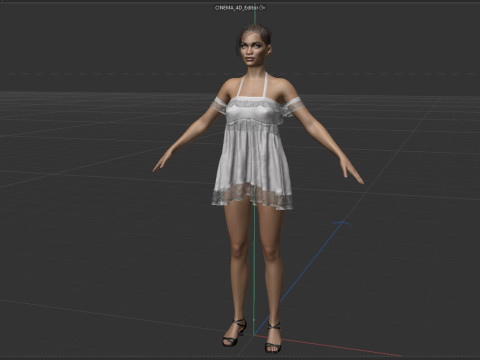 Rosario Dawson Model 3D