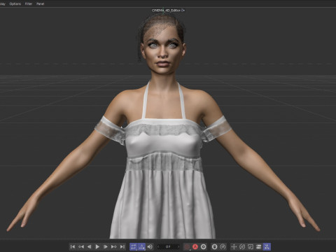 Rosario Dawson Model 3D