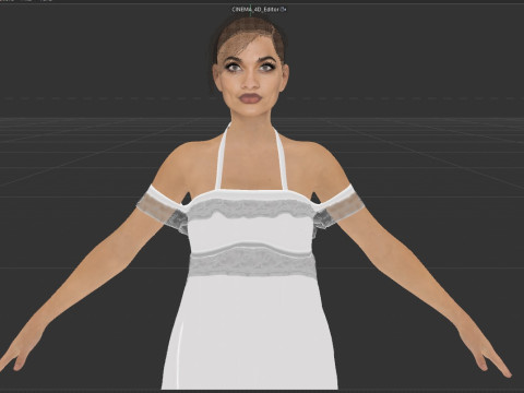 Rosario Dawson Model 3D