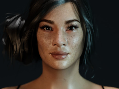 Lucy Liu 3D Model