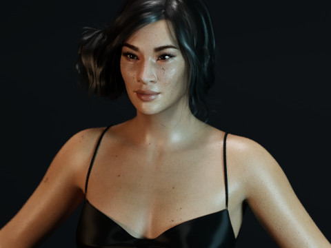 Lucy Liu 3Dモデル